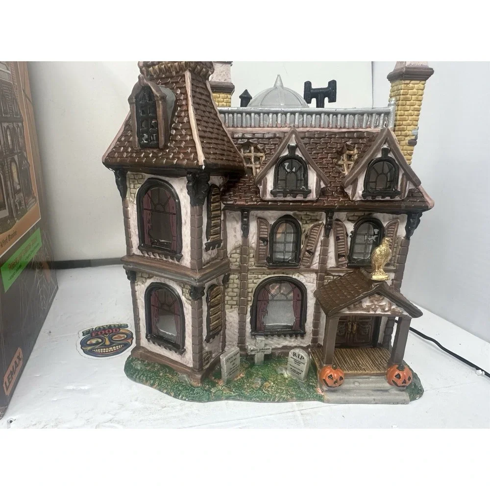 2002 Lemax Alford Mansion Spooky Town Halloween Village House Spookside Estates